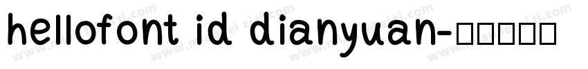hellofont id dianyuan字体转换